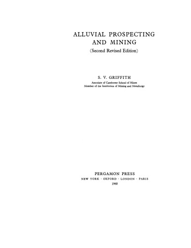 Alluvial Prospecting and Mining