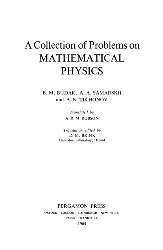 A Collection of Problems on Mathematical Physics