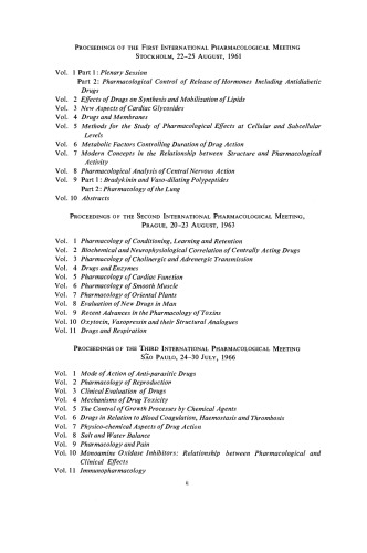 Salt and Water Balance. Proceedings of The Third International Pharmacological Meeting July 24–30, 1966