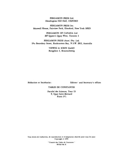 Spectroscopic Data Relative to Diatomic Molecules