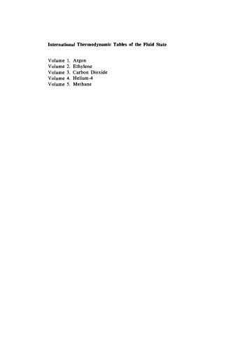 International Thermodynamic Tables of the Fluid State Helium–4