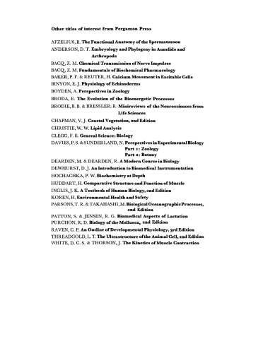 Selected Topics in Environmental Biology. Based on the Sessions on Environmental Biology Held at the XXVI International Congress of Physiological Sciences, New Delhi, October 20–26, 1974