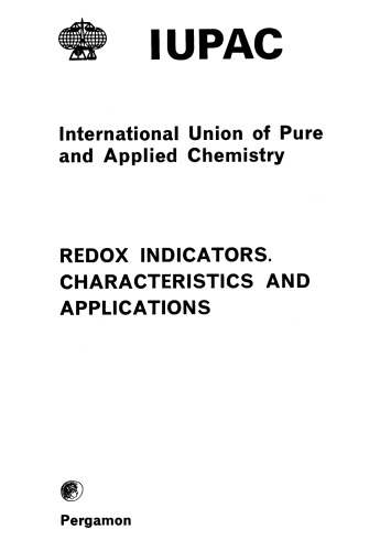 Redox Indicators. Characteristics and Applications