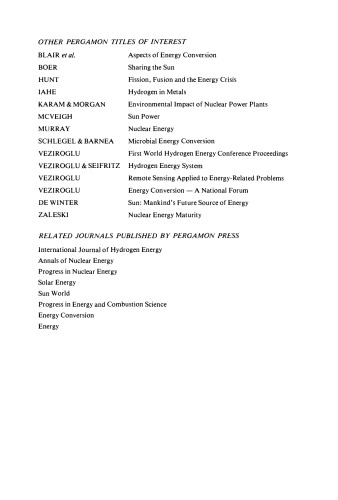 Hydrides for Energy Storage. Proceedings of an International Symposium Held in Geilo, Norway, 14–19 August 1977