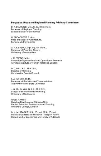 Transport Sociology. Social Aspects of Transport Planning