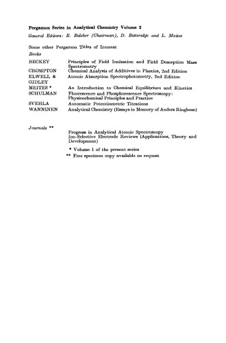 Basic Analytical Chemistry