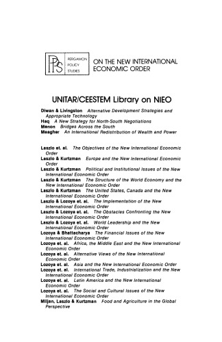 Eastern Europe and the New International Economic Order. Representative Samples of Socialist Perspectives