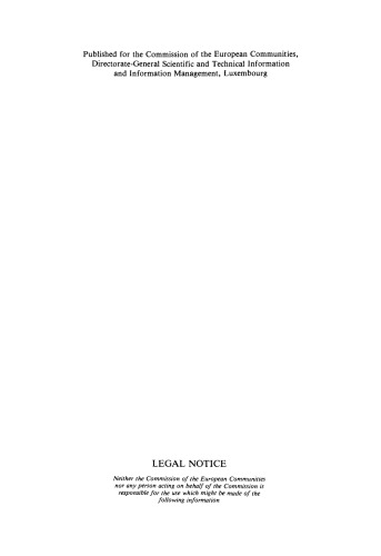 Environmental Impact of Energy Strategies Within the EEC. A Report Prepared for the Environment and Consumer Protection, Service of the Commission of the European Communities