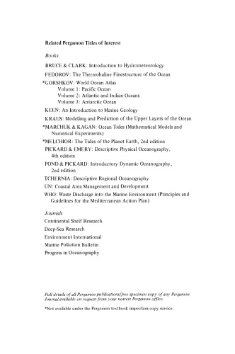 Environmental Oceanography. An Introduction to the Behaviour of Coastal Waters