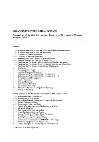 Physiology of Non-Excitable Cells. Proceedings of the 28th International Congress of Physiological Sciences, Budapest, 1980