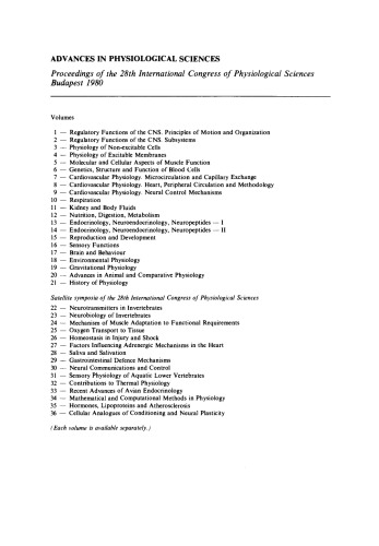 Genetics, Structure and Function of Blood Cells. Proceedings of the 28th International Congress of Physiological Sciences, Budapest, 1980