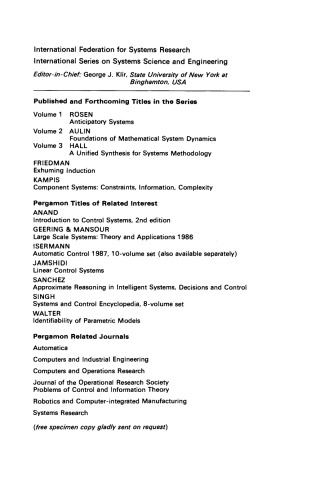 Foundations of Mathematical System Dynamics. The Fundamental Theory of Causal Recursion and Its Application to Social Science and Economics