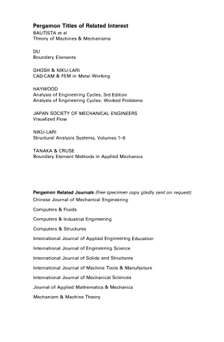 Modern Practice in Stress and Vibration Analysis. Proceedings of the Conference Held at the University of Liverpool, 3–5 April 1989