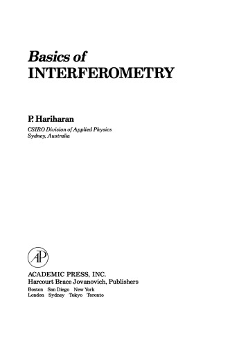 Basics of Interferometry