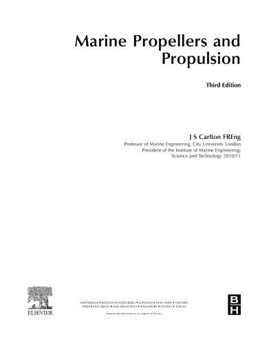 Marine Propellers and Propulsion