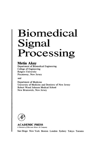 Biomedical Signal Processing