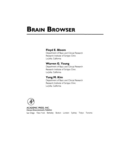 Brain Browser. Hypercard® Application for the Macintosh®