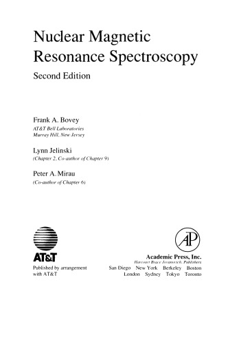 Nuclear Magnetic Resonance Spectroscopy