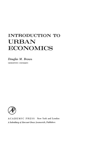 Introduction to Urban Economics