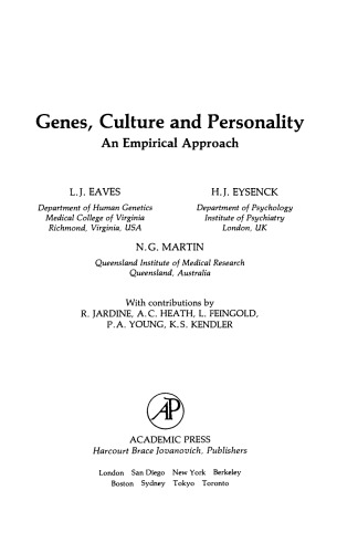 Genes, Culture, and Personality. An Empirical Approach