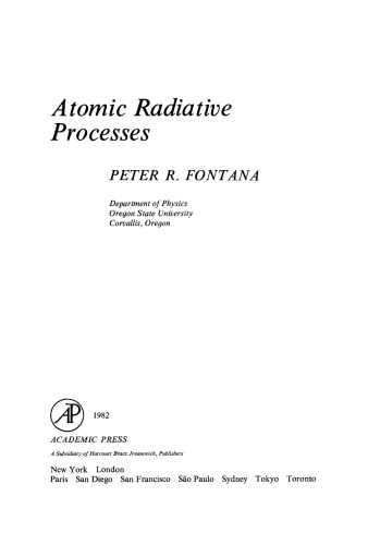 Atomic Radiative Processes