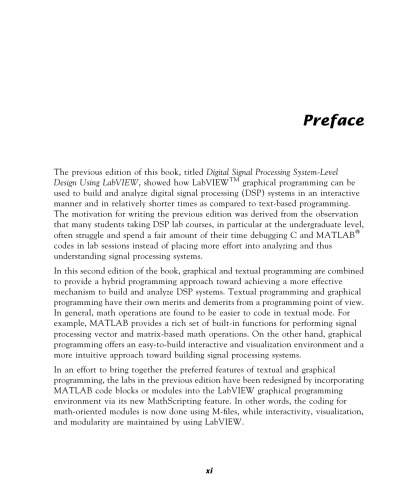 Digital Signal Processing System Design. Lab: VIEW-Based Hybrid Programming