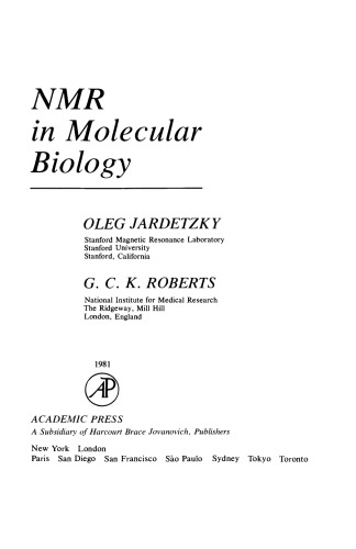 NMR in Molecular Biology