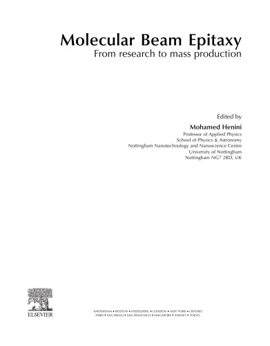 Molecular Beam Epitaxy