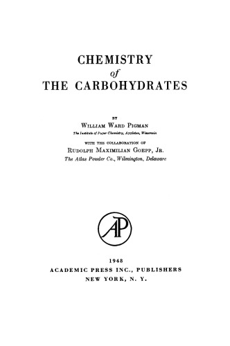 Chemistry of the Carbohydrates