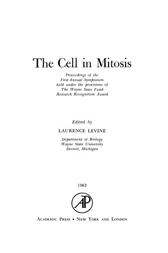 The Cell in Mitosis