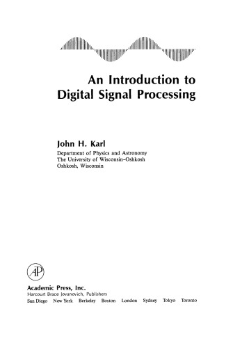 An Introduction to Digital Signal Processing