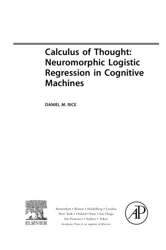 Calculus of Thought. Neuromorphic Logistic Regression in Cognitive Machines