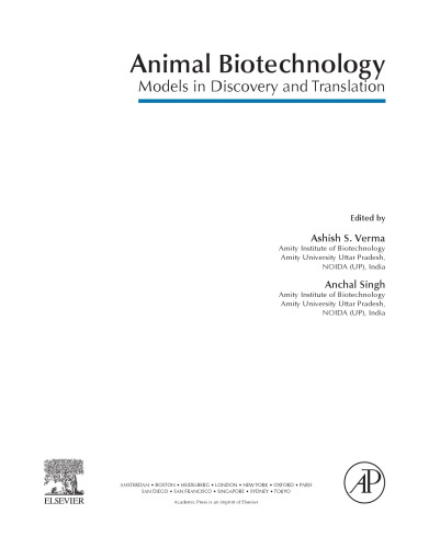 Animal Biotechnology. Models in Discovery and Translation