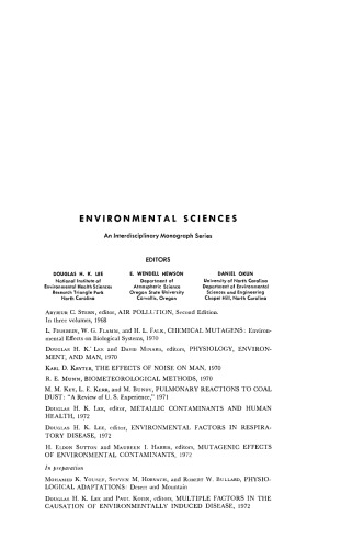 Environmental Factors in Respiratory Disease