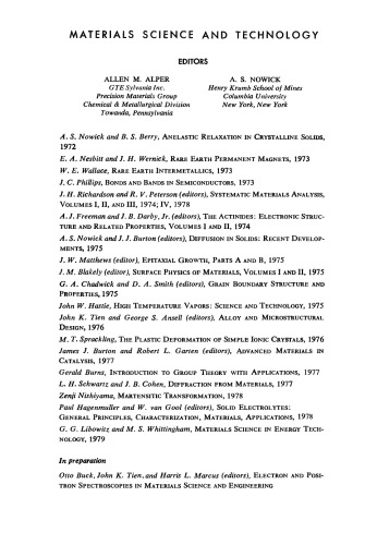 Materials Science in Energy Technology