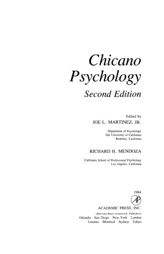 Chicano Psychology