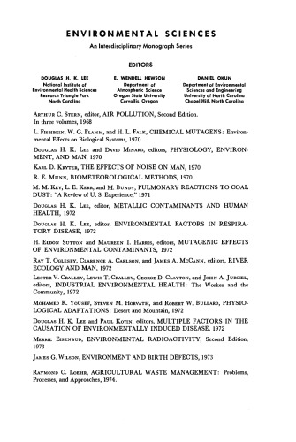 River Ecology and Man. Proceedings of an International Symposium on River Ecology and the Impact of Man, Held at the University of Massachusetts, Amherst, Massachusetts, June 20–23, 1971