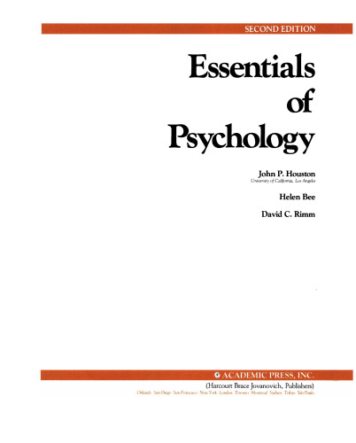 Essentials of Psychology