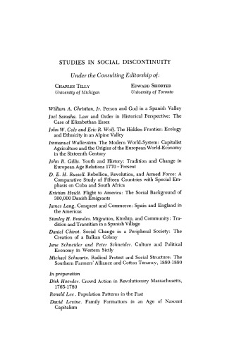 Radical Protest and Social Structure. The Southern Farmers( Alliance and Cotton Tenancy, 1880–1890