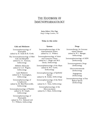 Immunopharmacology of the Gastrointestinal System