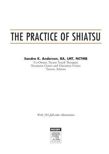 The Practice of Shiatsu