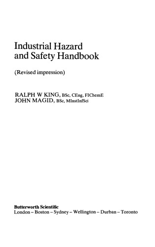 Industrial Hazard and Safety Handbook