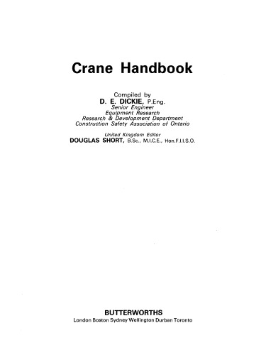 Crane Handbook