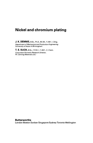 Nickel and Chromium Plating