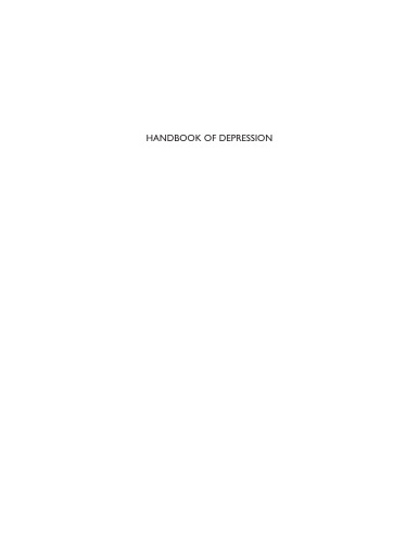 Handbook of depression