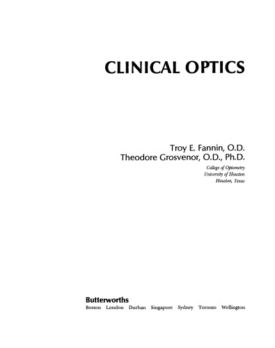 Clinical Optics