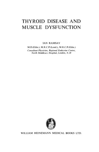 Thyroid Disease and Muscle Dysfunction