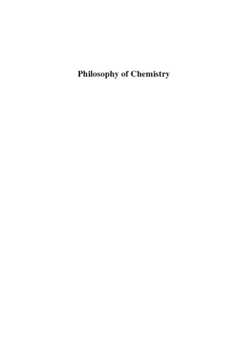 Philosophy of Chemistry