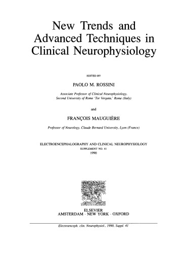 New Trends and Advanced Techniques in Clinical Neurophysiology