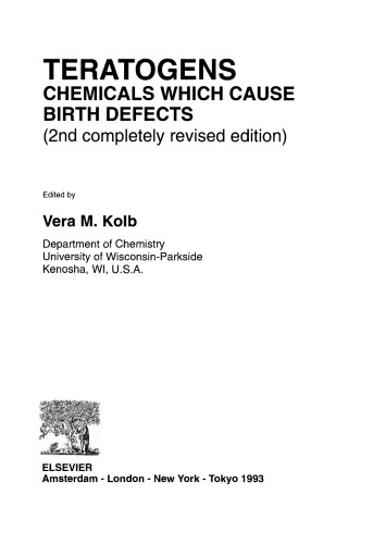 Teratogens. Chemicals Which Cause Birth Defects